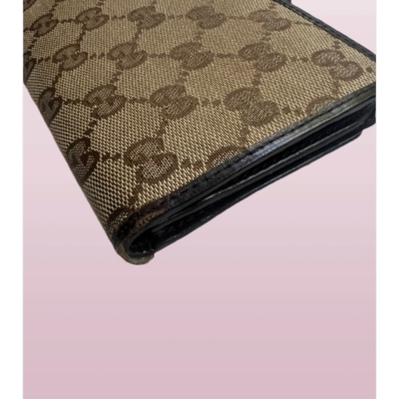 Gucci Brown and Green Wallet with Signature Monogram - Picture 7 of 7